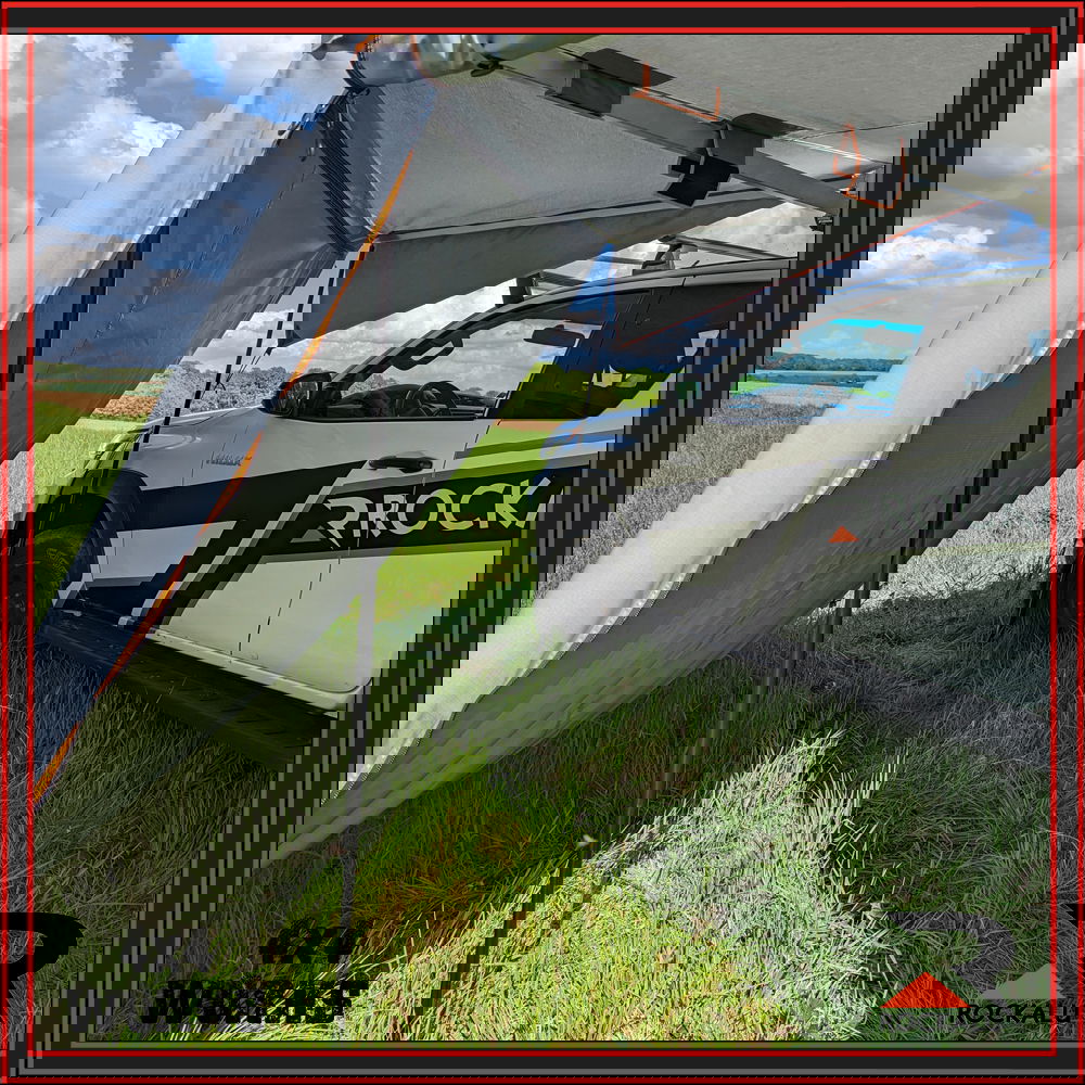 270 degree batwing wrap around awning