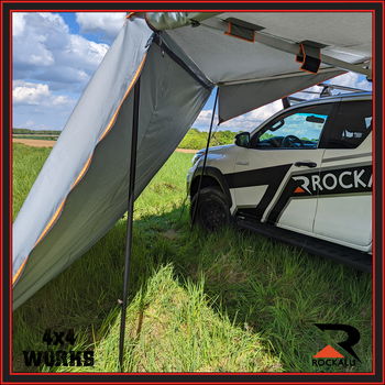 270 degree batwing wrap around awning