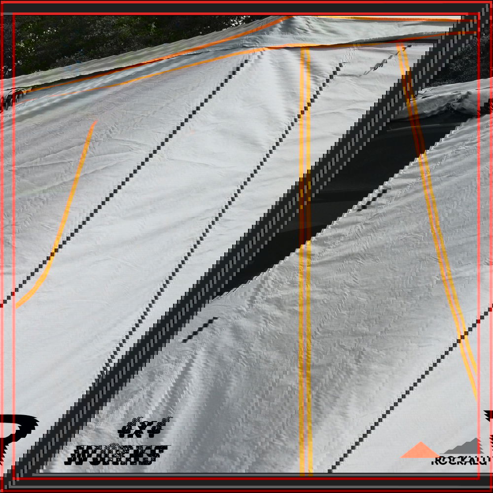 270 degree batwing wrap around awning