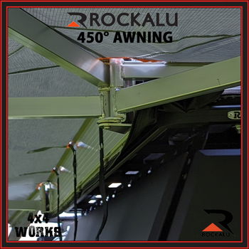 270 degree batwing wrap around awning
