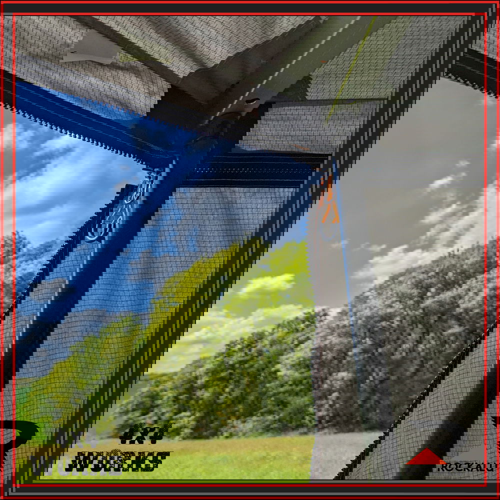 270 degree batwing wrap around awning