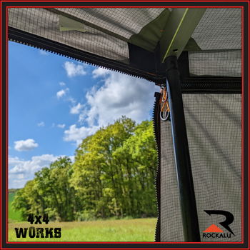 270 degree batwing wrap around awning