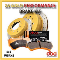 High performance discs rotors and pads with gold finish
