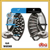 High performance discs rotors and pads with gold finish