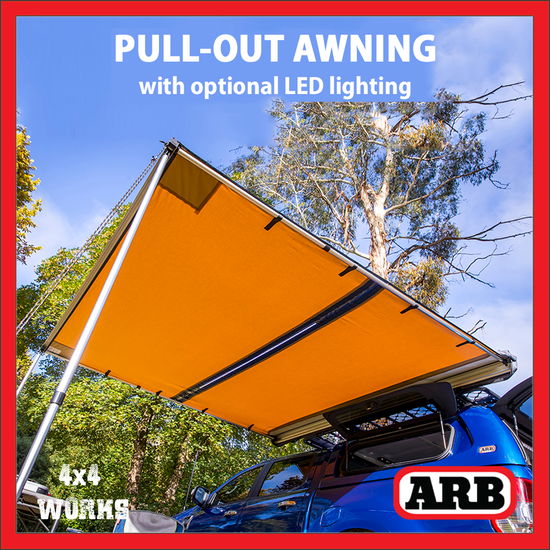 4x4 Pull-Out 4x4 Awning with Optional LED Lighting 2000x2500mm