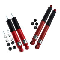 Set of ride adjustable shock absorbers, struts and dampers