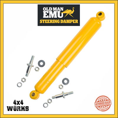 Old Man Emu yellow 4x4 steering stabiliser