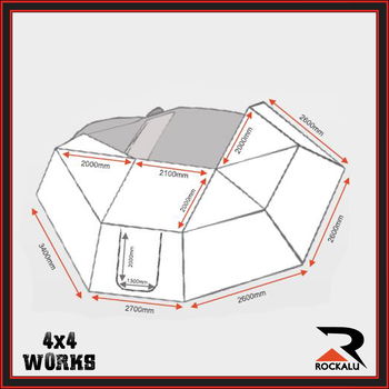 270 degree batwing wrap around awning