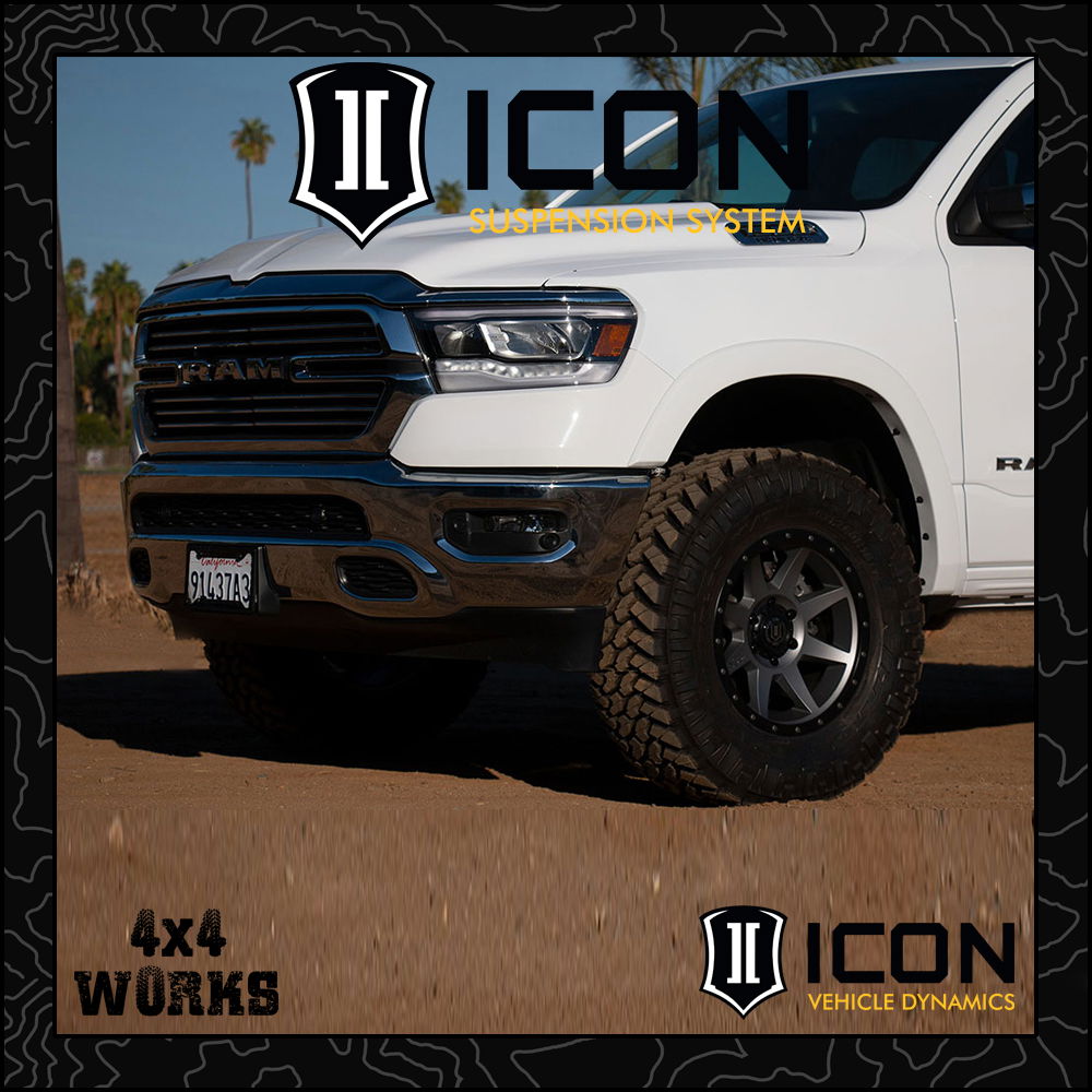 Icon suspension kit with shocks, springs, control arms and other options