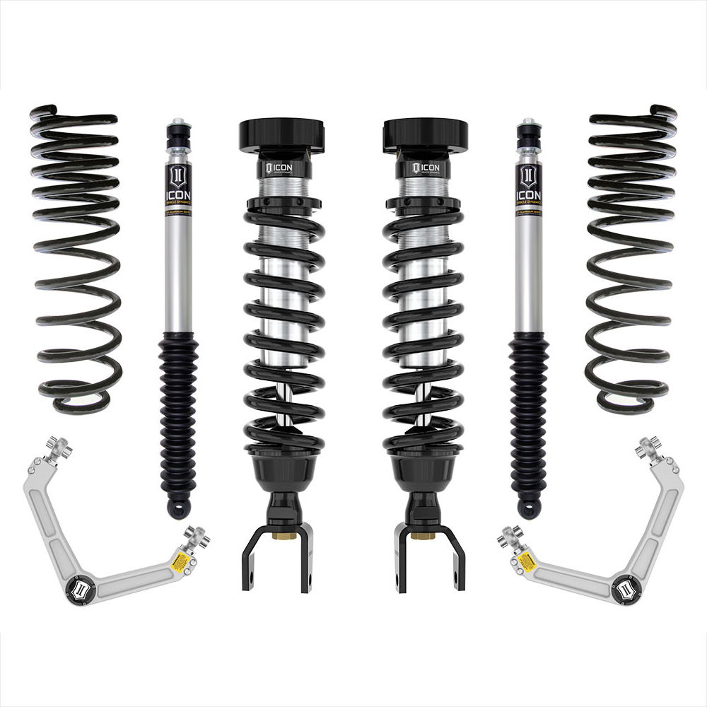 Icon suspension kit with shocks, springs, control arms and other options