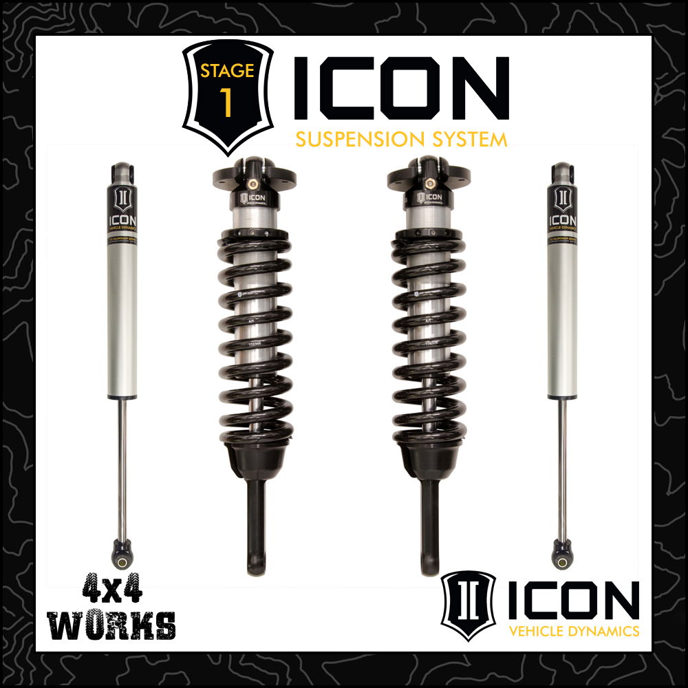 Icon Suspension System Toyota Hilux Series 7 2005 11 Stage 1 Lift Kit 0 To 3 4x4 Works