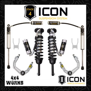 Icon suspension kit with shocks, springs, control arms and other options