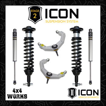 Icon suspension kit with shocks, springs, control arms and other options