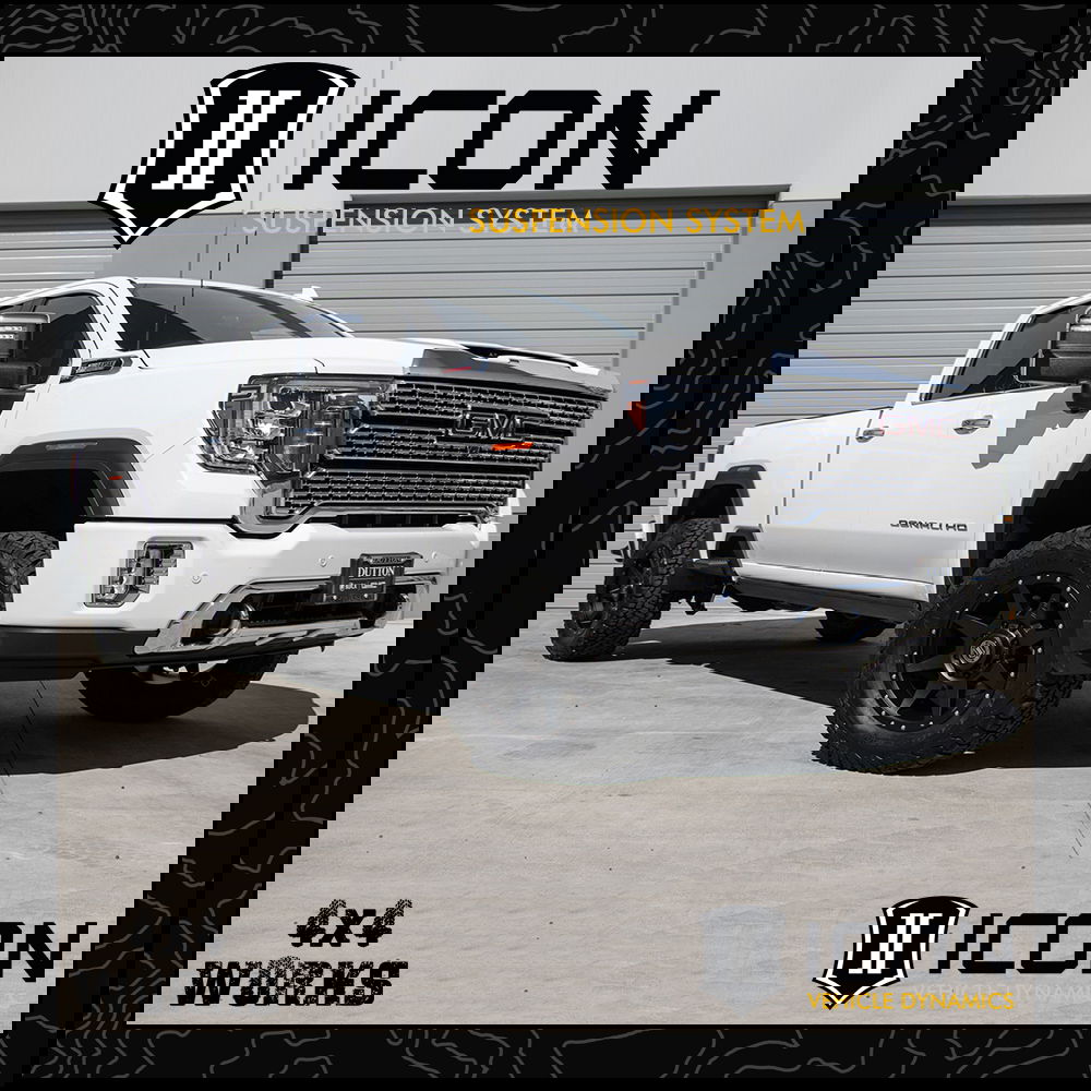 Icon suspension kit with shocks, springs, control arms and other options