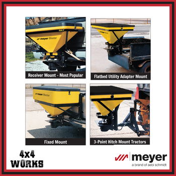 Meyer salt spreader and gritter forprivate and contract use