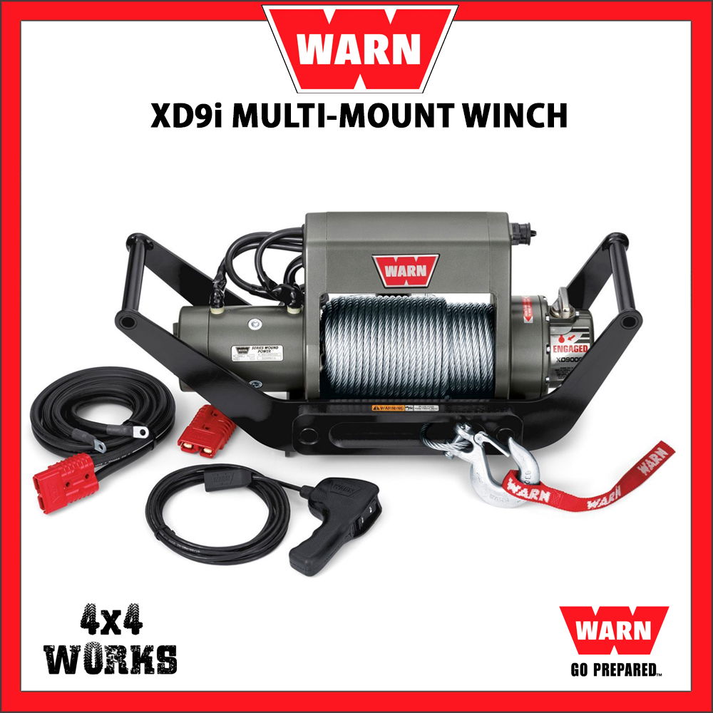 Warn Xd9i Xd9000i Multi Mount 9 000lb Electric Winch Kit With Steel Rope 4x4 Works