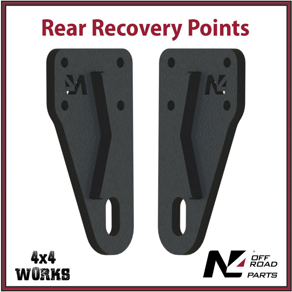 Vehicle towing and recovery points black
