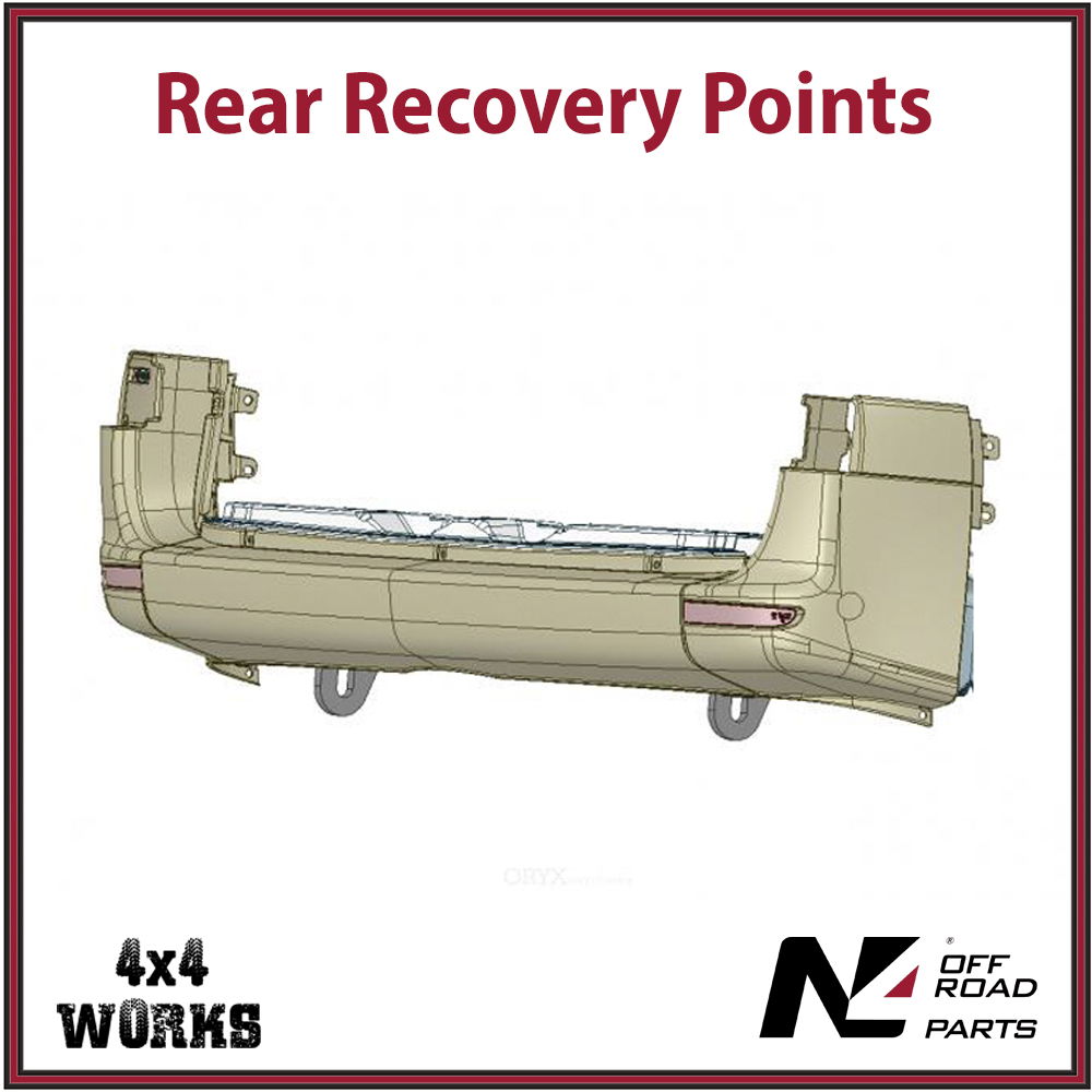 Vehicle towing and recovery points black