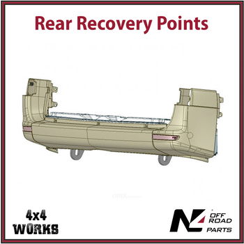 Vehicle towing and recovery points black