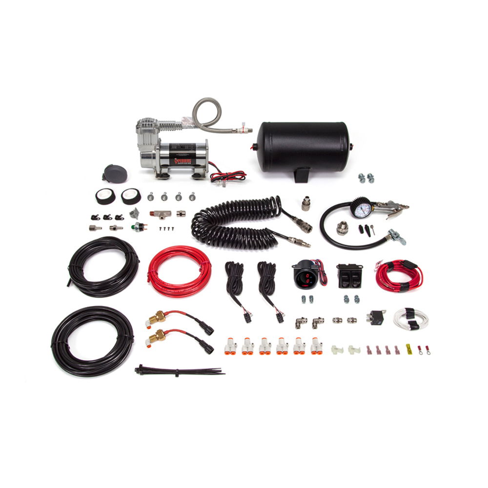 Suspension lift kit with springs, shock absorbers, optional air bags