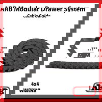ARB load bed storage drawer system, grey carpet