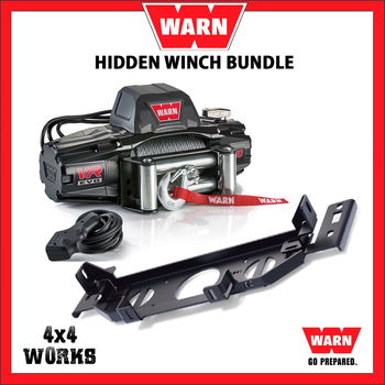 Warn VR Evo Electric Winch and Discrete Mount Bundle