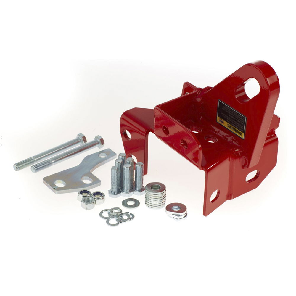 Off road rescue and recovery towing and winching point, red