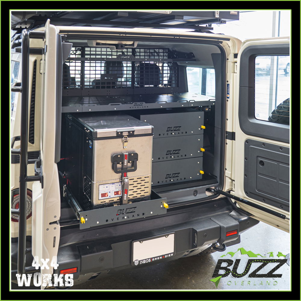 Buzz Overland aluminium fridge slide