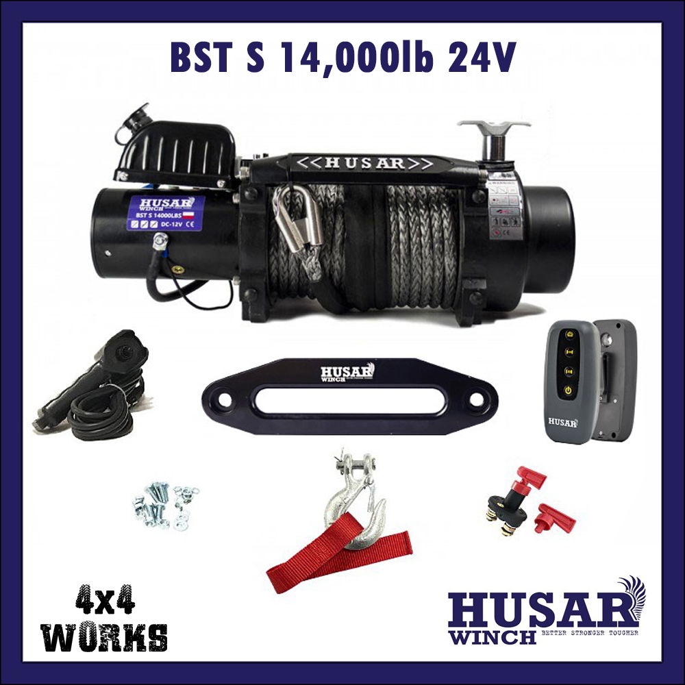 Industrial and commercial winch with accessories