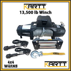 Trailer and recovery truck winch