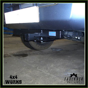 Front receiver hitch tow bar - black steel