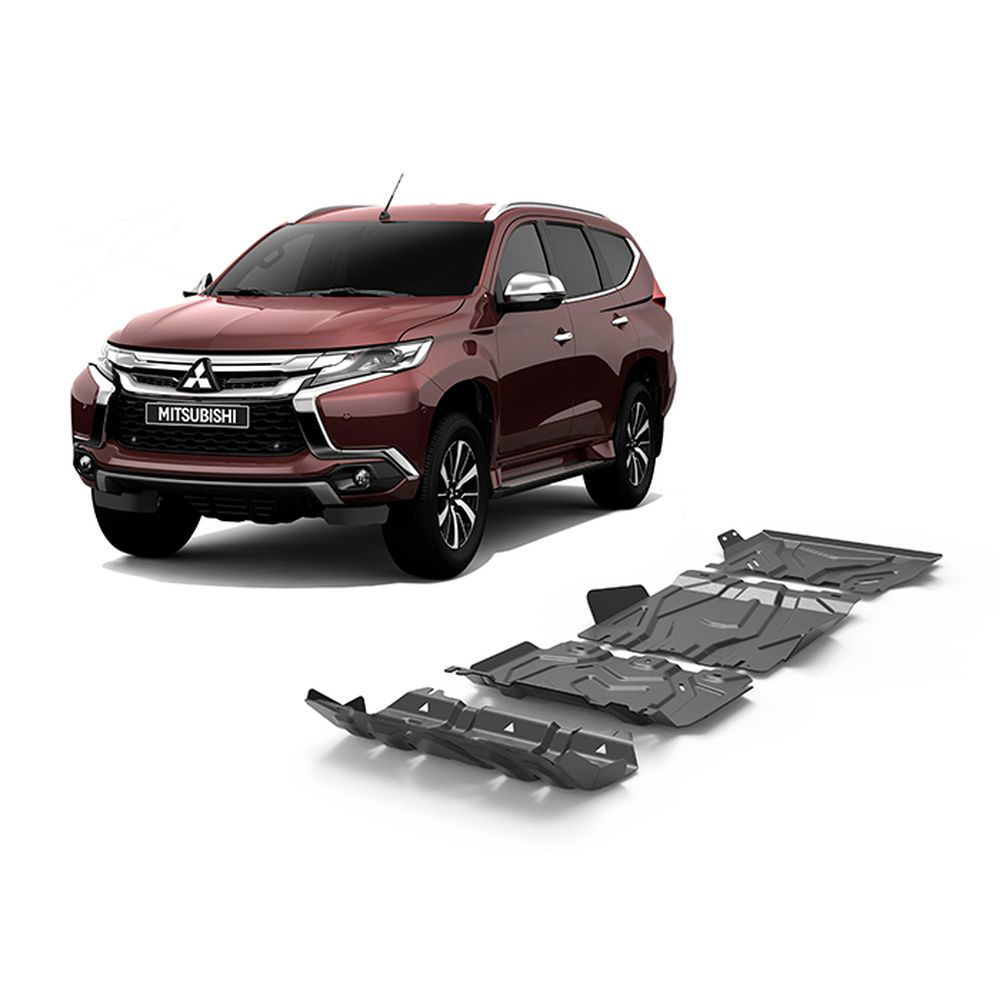 Press-formed guards for vehicle protection off road