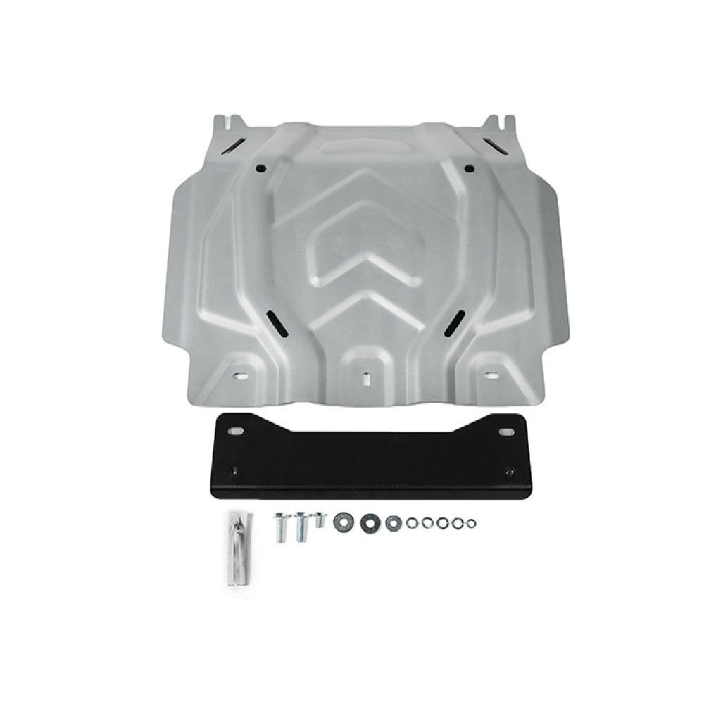 Press-formed guards for vehicle protection off road