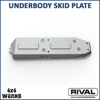 Powder coated aluminium and steel underbody protection plates