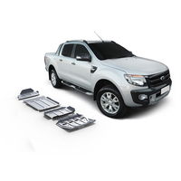 Press-formed guards for vehicle protection off road