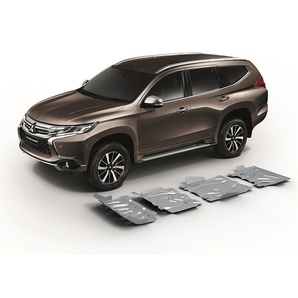 Press-formed guards for vehicle protection off road
