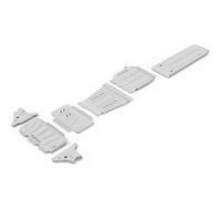 Press-formed guards for vehicle protection off road