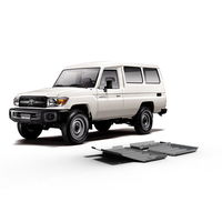 Press-formed guards for vehicle protection off road