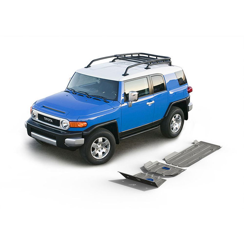 Press-formed guards for vehicle protection off road