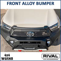 Aluminium protection bumper with cut-outs for lights