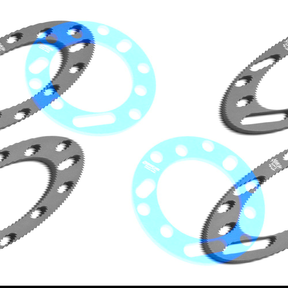 Aluminium alloy billet spacer, blue