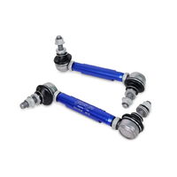 Anti roll bar lower drop links in alloy, blue