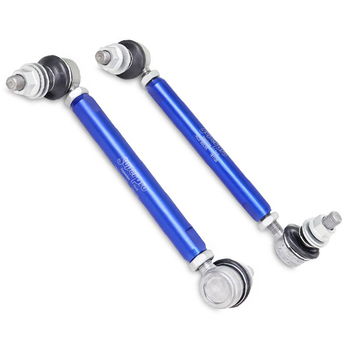 Anti roll bar lower drop links in alloy, blue