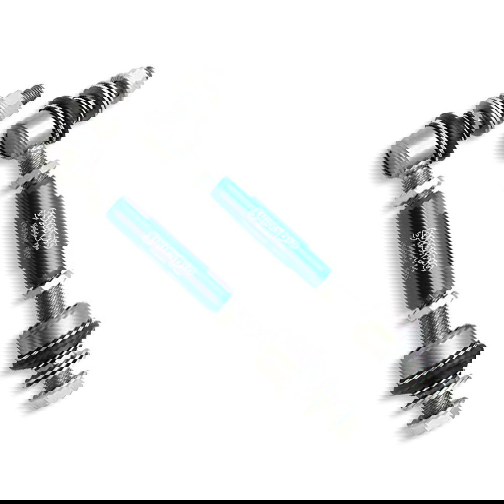 Anti roll bar lower drop links in alloy, blue
