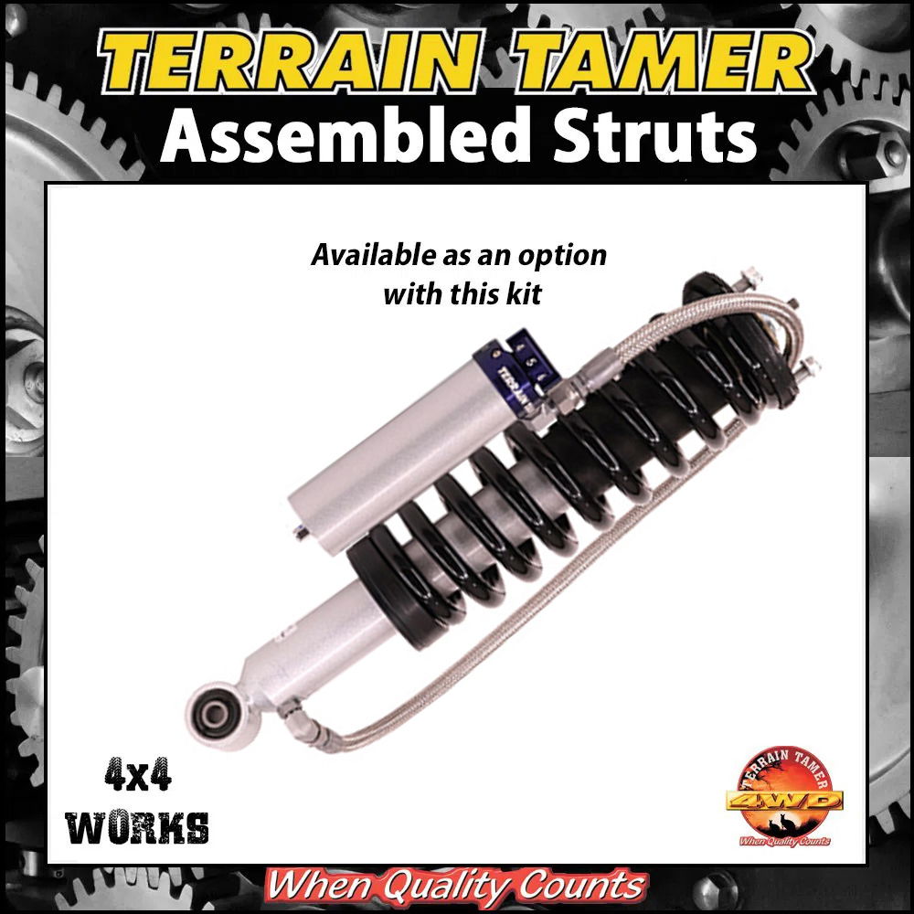 Optional pre assembly of shocks and springs with top mounts