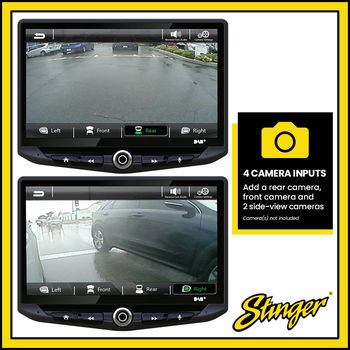 Replacement hi-fi infotainment system with DAB/DAB+ radio and 10 inch display