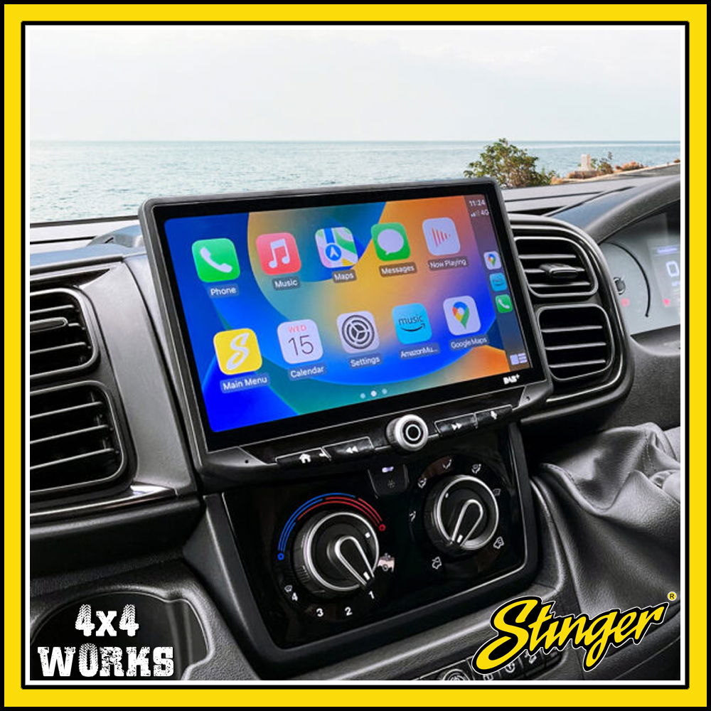 Replacement hi-fi infotainment system with DAB/DAB+ radio and 10 inch display