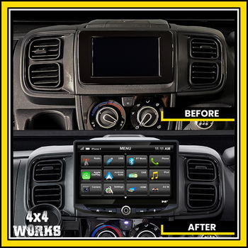 Replacement hi-fi infotainment system with DAB/DAB+ radio and 10 inch display