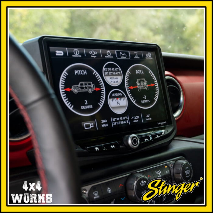 Replacement hi-fi infotainment system with DAB/DAB+ radio and 10 inch display