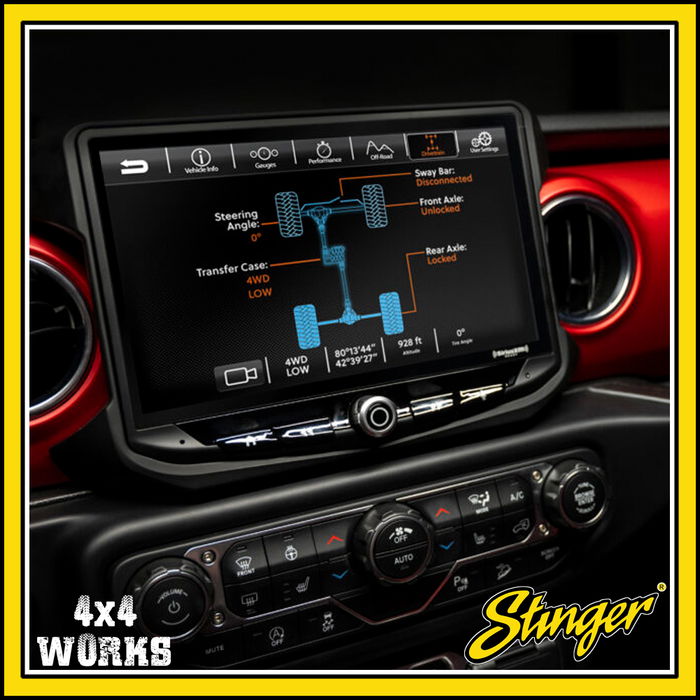 Replacement hi-fi infotainment system with DAB/DAB+ radio and 10 inch display